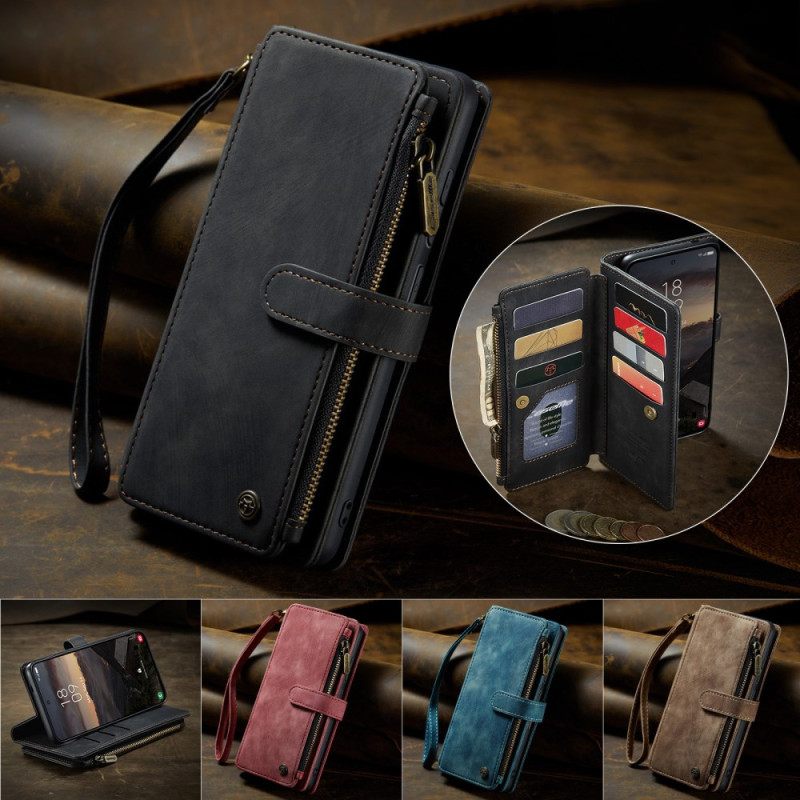 Leren Hoesje Samsung Galaxy S26 Caseme Suède-effect Bescherming Hoesje