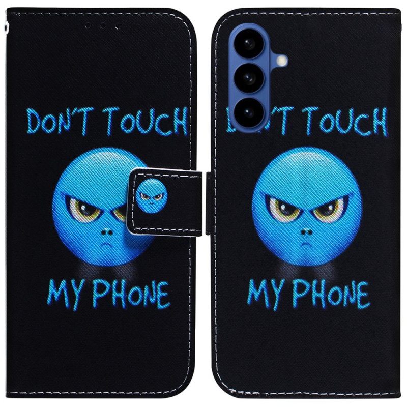 Leren Hoesje Samsung Galaxy S26 Emoji-telefoon Bescherming Hoesje