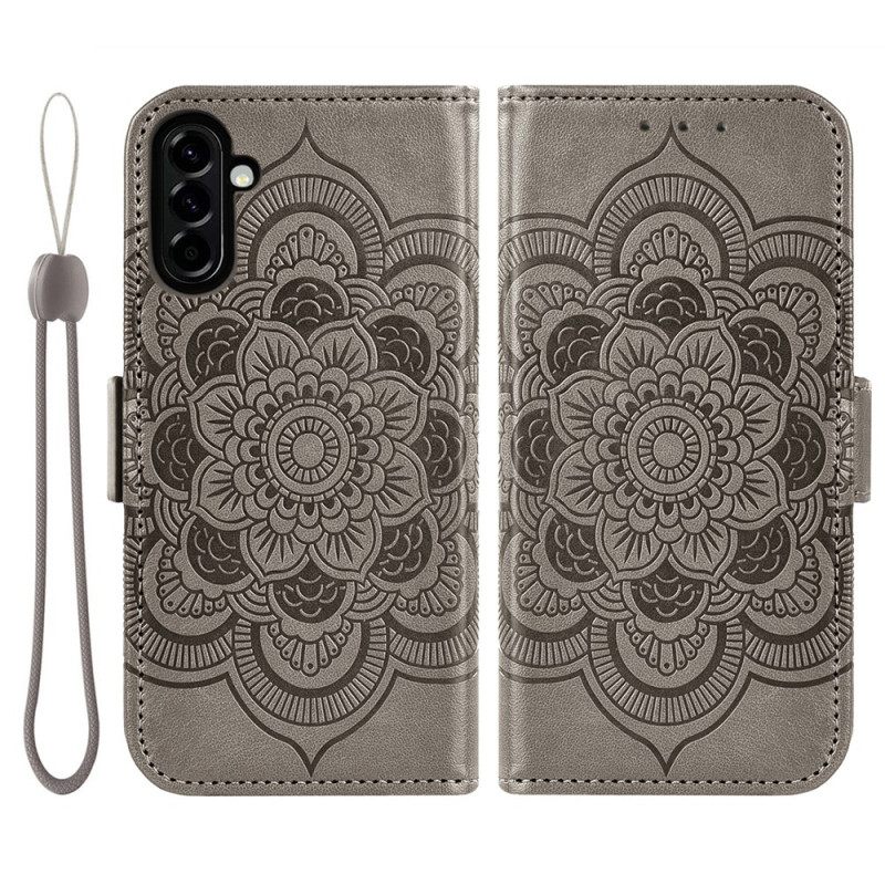 Leren Hoesje Samsung Galaxy S26 Pioenroospatroon