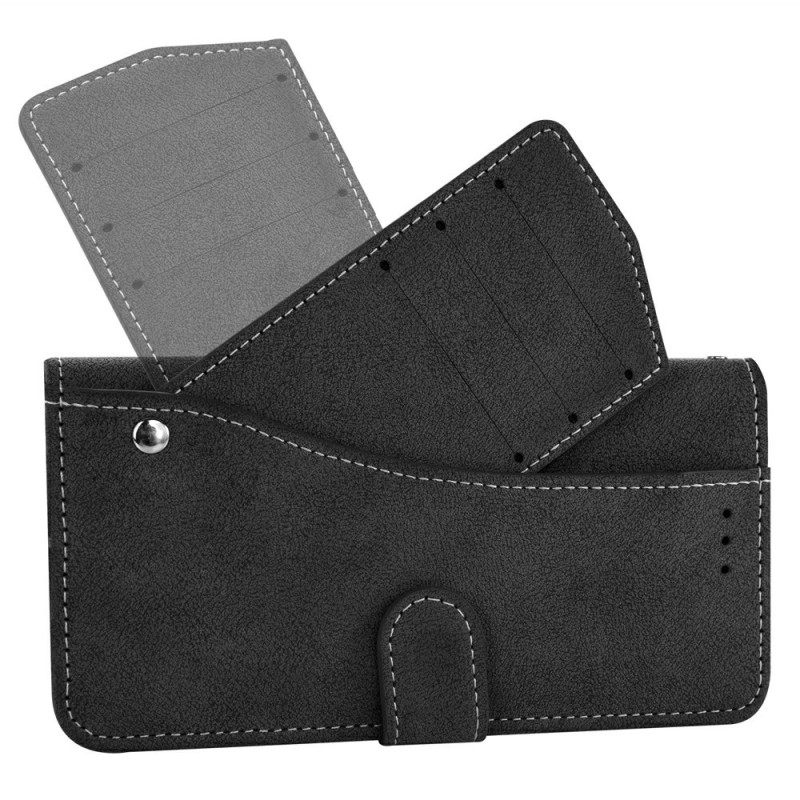 Leren Hoesje Samsung Galaxy S26 Retro Portemonnee Met Draaibare Kaarthouder Bescherming Hoesje