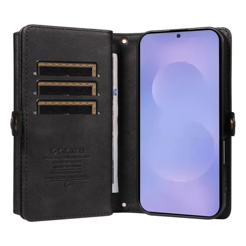 Leren Hoesje Samsung Galaxy S26 Vintage Yikatu Design