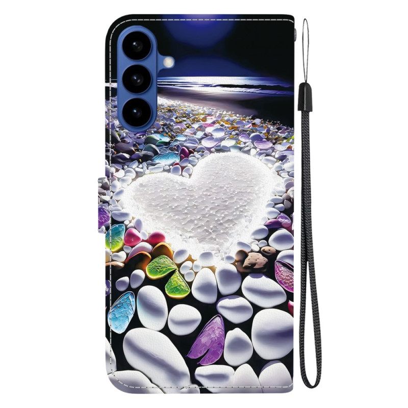 Leren Hoesje Samsung Galaxy S26 Wit Hart Bescherming Hoesje