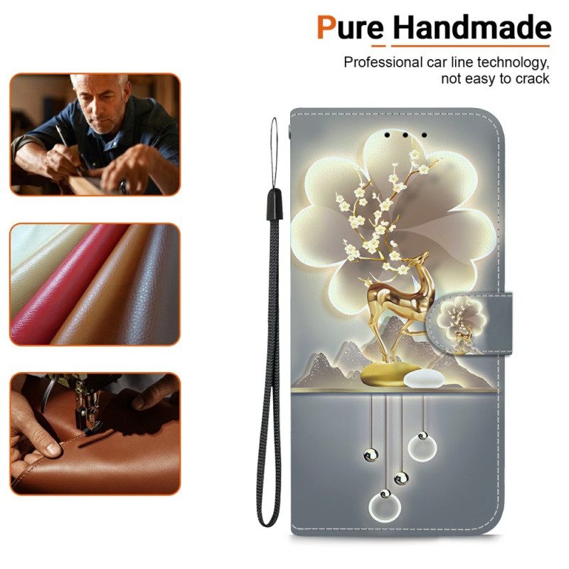 Leren Hoesje Voor Samsung Galaxy S26 Hert