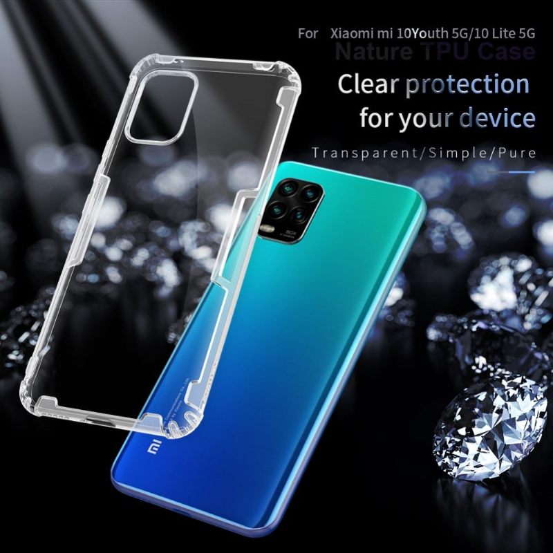 Hoesje voor Xiaomi Mi 10 Lite Anti-fall Nillkin Nature Versterkte Hoeken