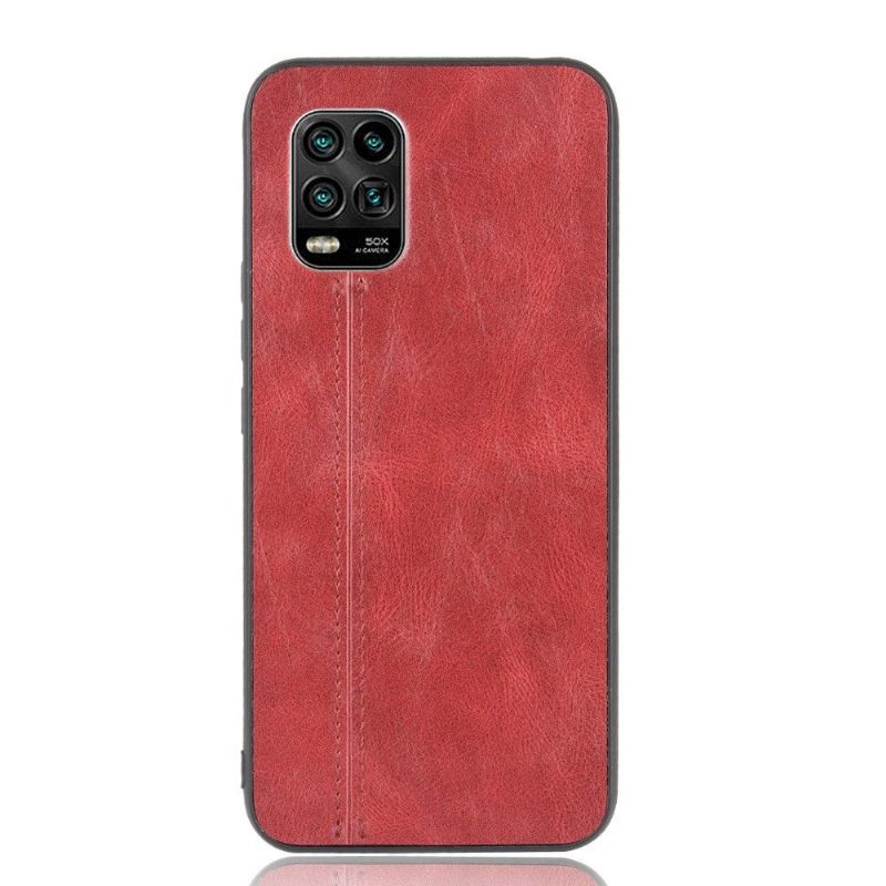 Hoesje voor Xiaomi Mi 10 Lite Stiksels Met Leereffect