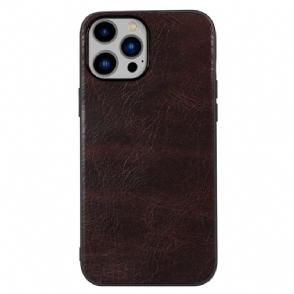 Hoesje voor iPhone 14 Plus Echt Leer