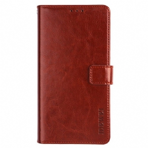 Leren Hoesje voor iPhone 14 Plus Imitatieleer Idewei