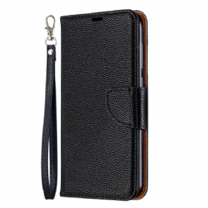 Cover voor Huawei Y7 2019 Folio-hoesje Folio Met Generfd Leereffect