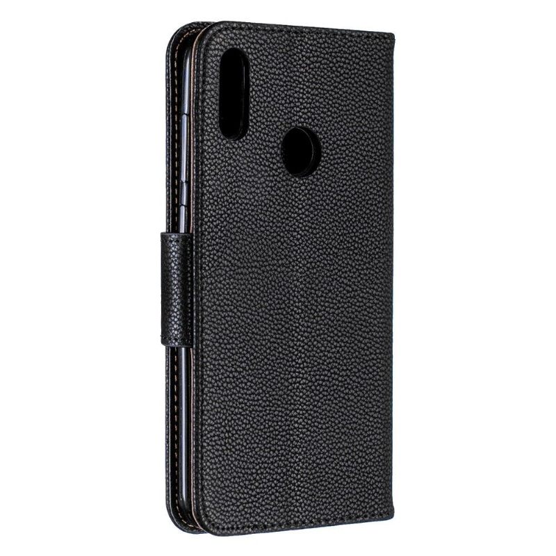 Cover voor Huawei Y7 2019 Folio-hoesje Folio Met Generfd Leereffect
