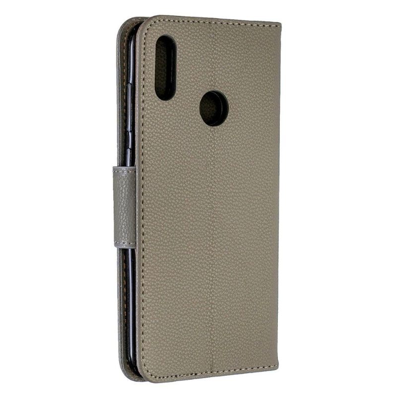 Cover voor Huawei Y7 2019 Folio-hoesje Folio Met Generfd Leereffect