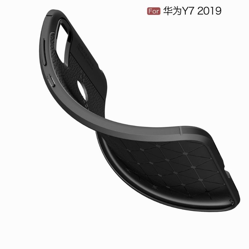 Hoesje voor Huawei Y7 2019 Afwerkingsgel Van Kunstleer