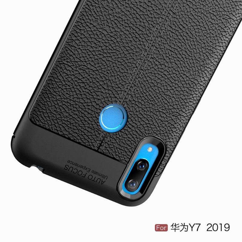 Hoesje voor Huawei Y7 2019 Afwerkingsgel Van Kunstleer