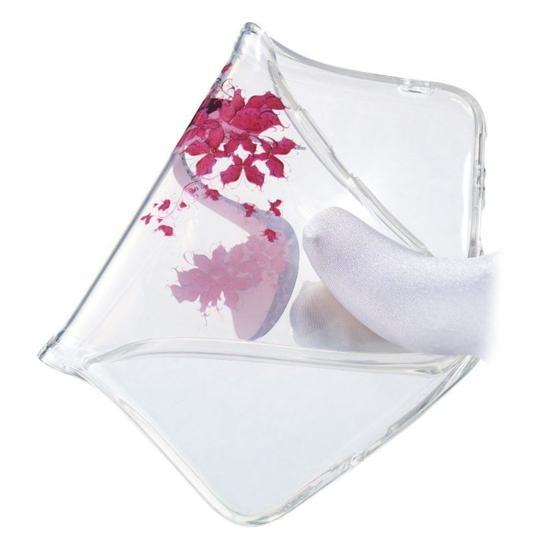Hoesje voor Huawei Y7 2019 Transparante Bloemenhak