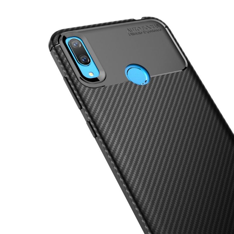 Hoesje voor Huawei Y7 2019 Zwart Karbon Classy