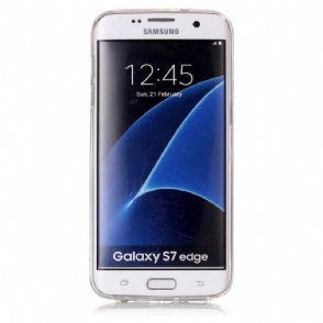 Hoesje voor Samsung Galaxy S7 Edge Marmer - Wit
