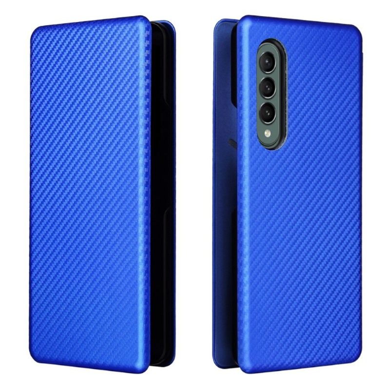 Folio-hoesje voor Samsung Galaxy Z Fold 3 5G Kunstleer Van Koolstofvezel
