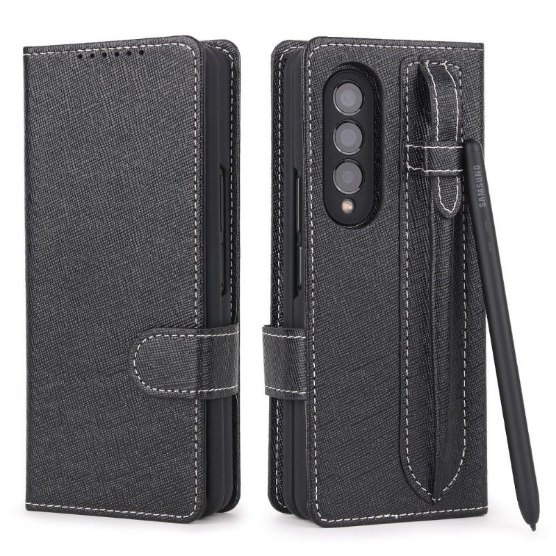 Hoesje Folio-hoesje voor Samsung Galaxy Z Fold 3 5G Afneembare Schaalnaden