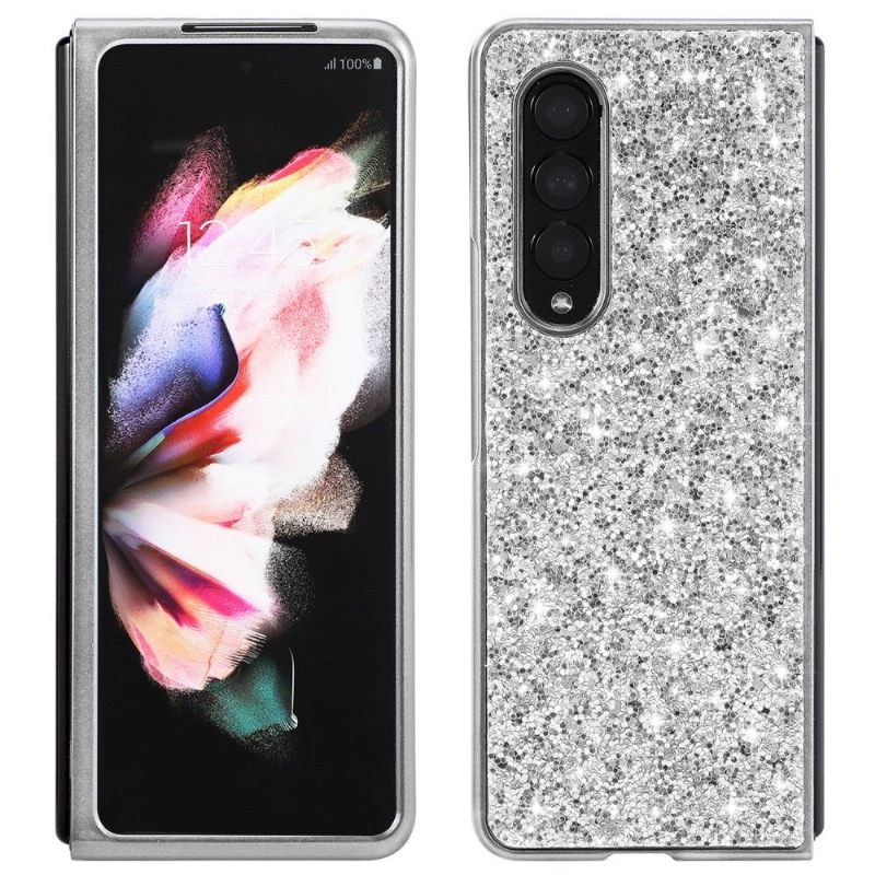 Hoesje voor Samsung Galaxy Z Fold 3 5G Anti-fall Glamoureuze Pailletten