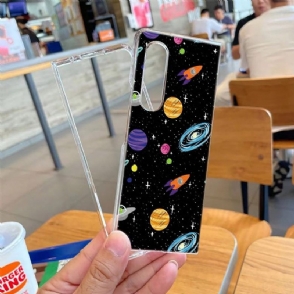Hoesje voor Samsung Galaxy Z Fold 3 5G Anti-fall Illustratieruimte