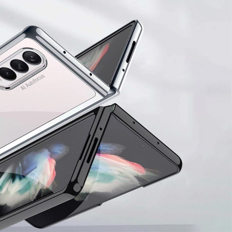 Hoesje voor Samsung Galaxy Z Fold 3 5G Gekleurde Randen Wissen