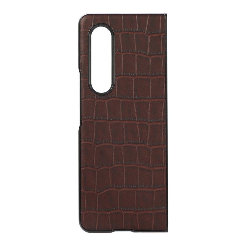 Hoesje voor Samsung Galaxy Z Fold 3 5G Krokodil-effect