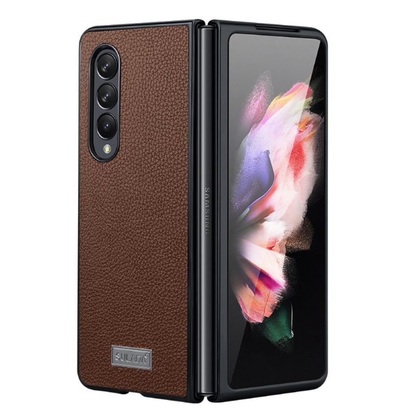 Hoesje voor Samsung Galaxy Z Fold 3 5G Sulada Generfd Kunstleer