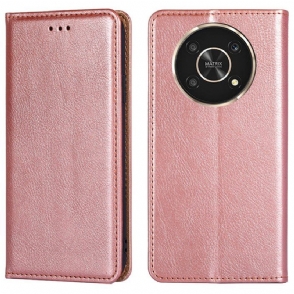 Bescherming Hoesje voor Honor Magic 4 Lite 5G Folio-hoesje Stijl Lederen Stiksels