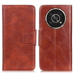 Folio-hoesje voor Honor Magic 4 Lite 5G Flip Case Getextureerde Magnetische Flap