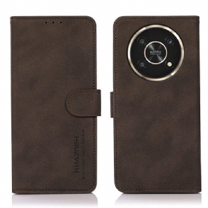 Leren Hoesje voor Honor Magic 4 Lite 5G Khazneh Modieus Leereffect