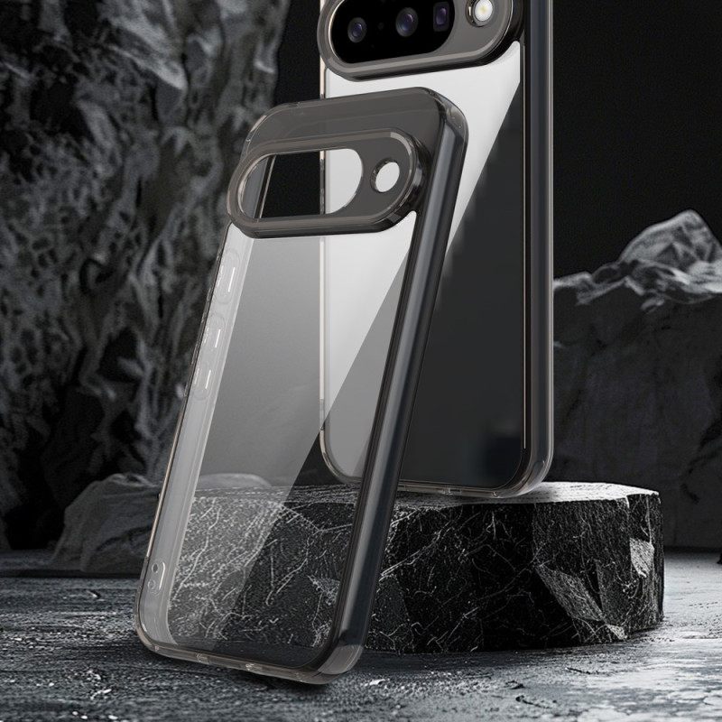 Case Hoesje Google Pixel 10 / 10 Pro Telefoonhoesje Transparant Met Metalen Rand