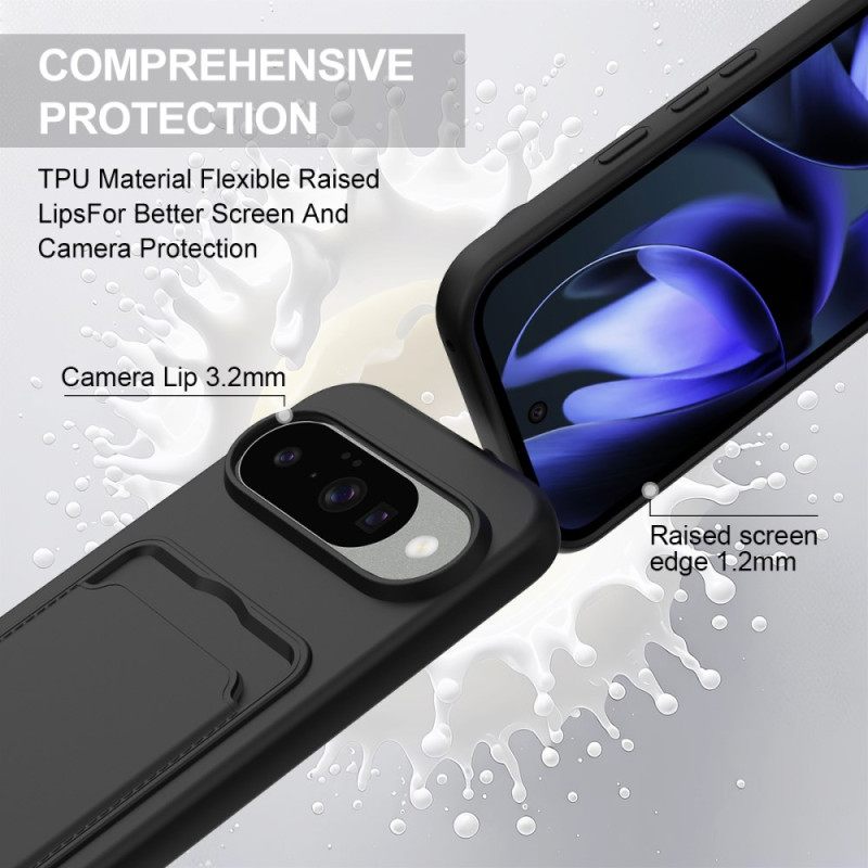 Cover Hoesje Google Pixel 10 / 10 Pro Telefoonhoesje Kaarthouder Met Koord