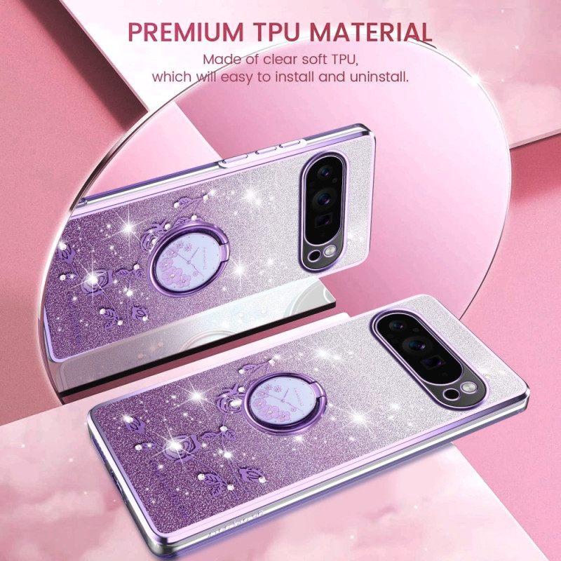 Cover Hoesje Google Pixel 10 / 10 Pro Telefoonhoesje Kadem Strass En Ringhouder