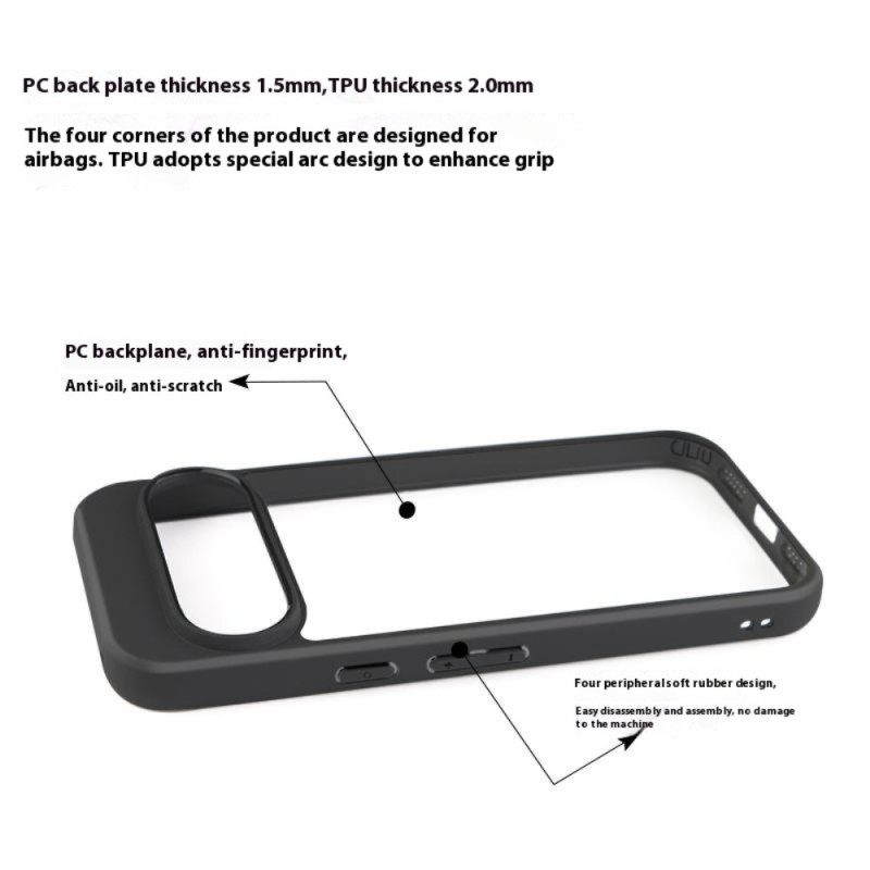 Cover Hoesje Google Pixel 10 / 10 Pro Telefoonhoesje Transparant Ontwerp Met Siliconen Rand