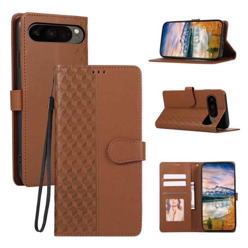 Folio-hoesje Google Pixel 10 / 10 Pro Telefoonhoesje Diamanten 3d