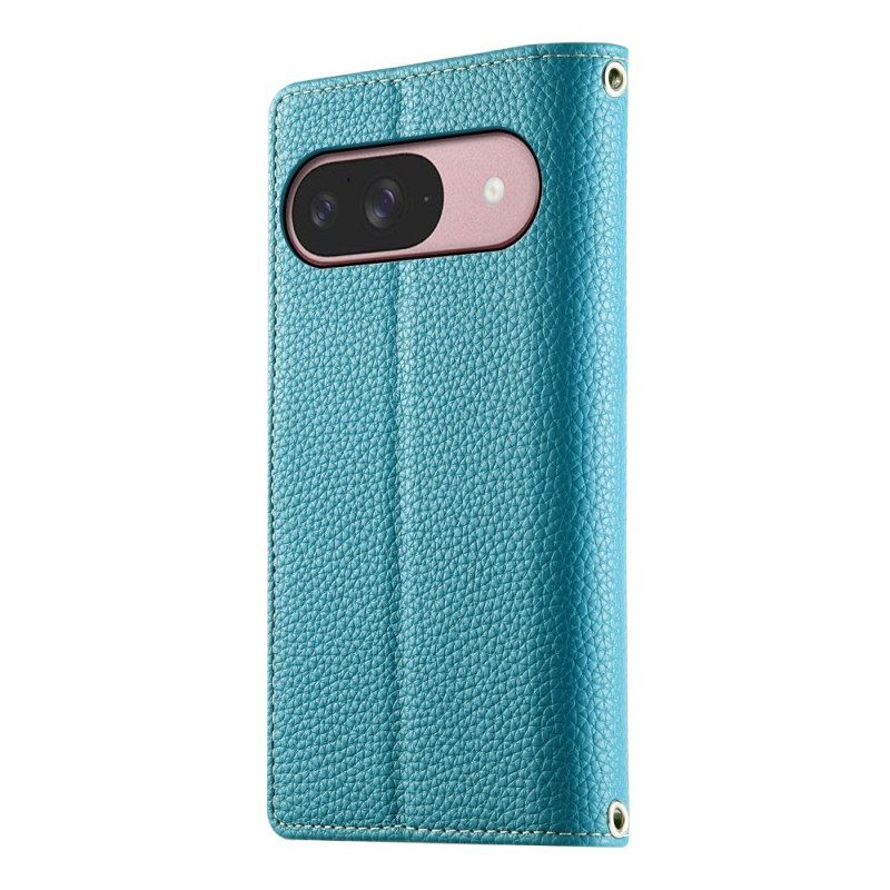 Folio-hoesje Google Pixel 10 / 10 Pro Tweekleurige Portemonnee Met Bandjes