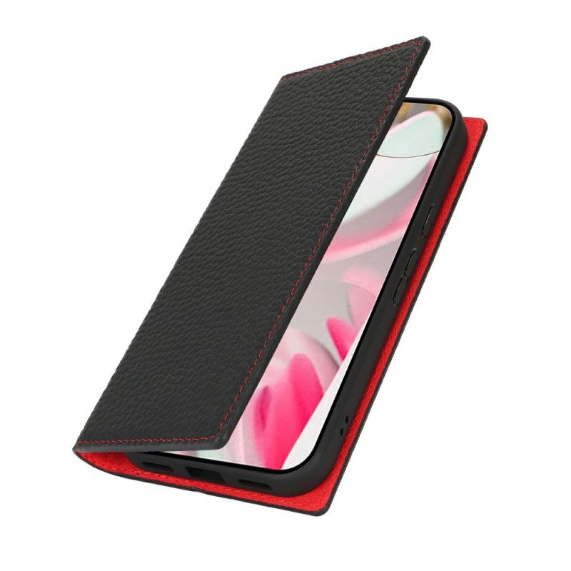 Folio-hoesje Voor Google Pixel 10 / 10 Pro Gestructureerd Leren Bandje