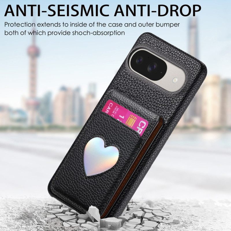 Hoesje Google Pixel 10 / 10 Pro Kaarthouder En Spiegel Bescherming Hoesje