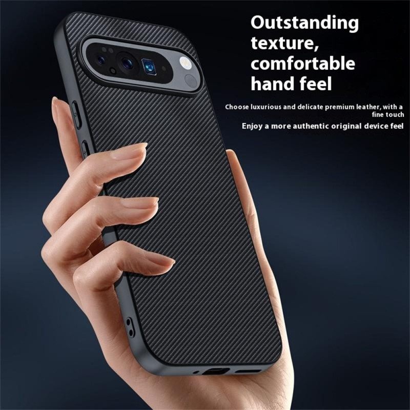 Hoesje Google Pixel 10 / 10 Pro Koolstofvezeltextuur Bescherming Hoesje