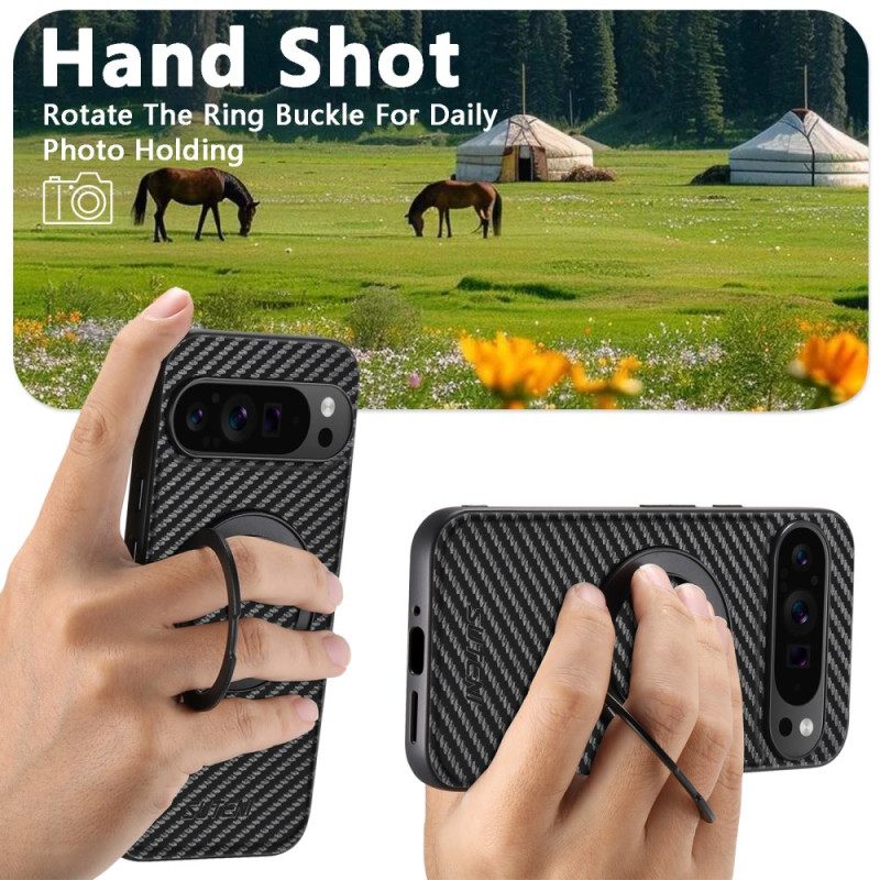 Hoesje Google Pixel 10 / 10 Pro Suteni 360 Graden Draaibare Standaard