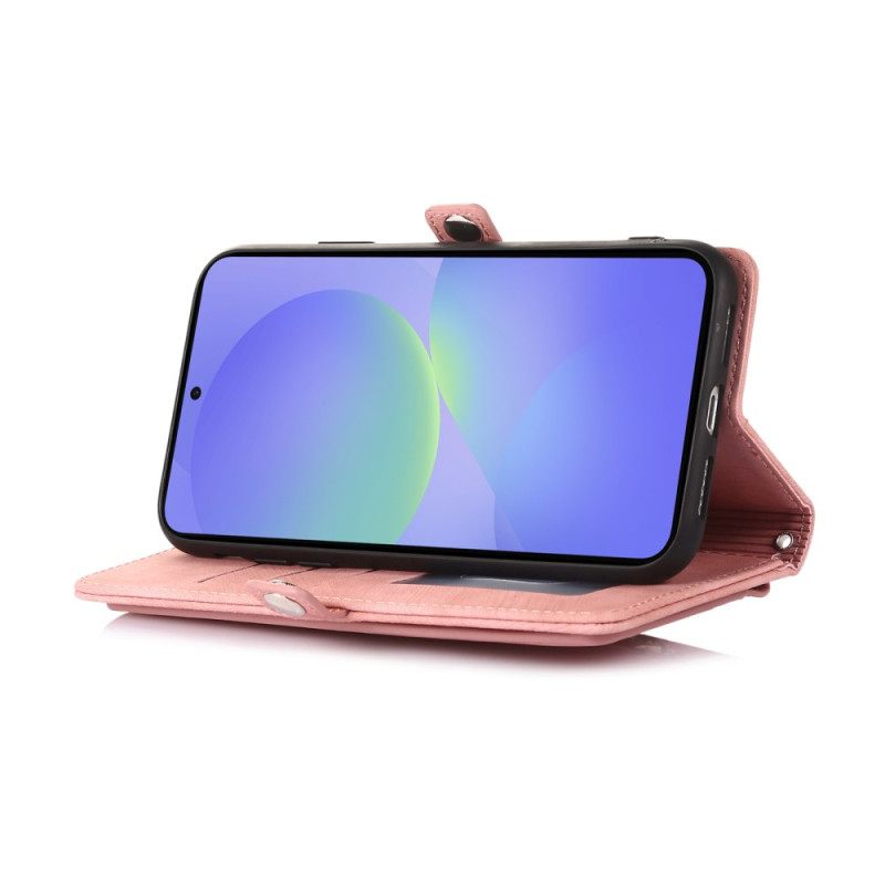 Leren Hoesje Google Pixel 10 / 10 Pro / 9 / Pro Effect Portemonnee Suède Bescherming Hoesje