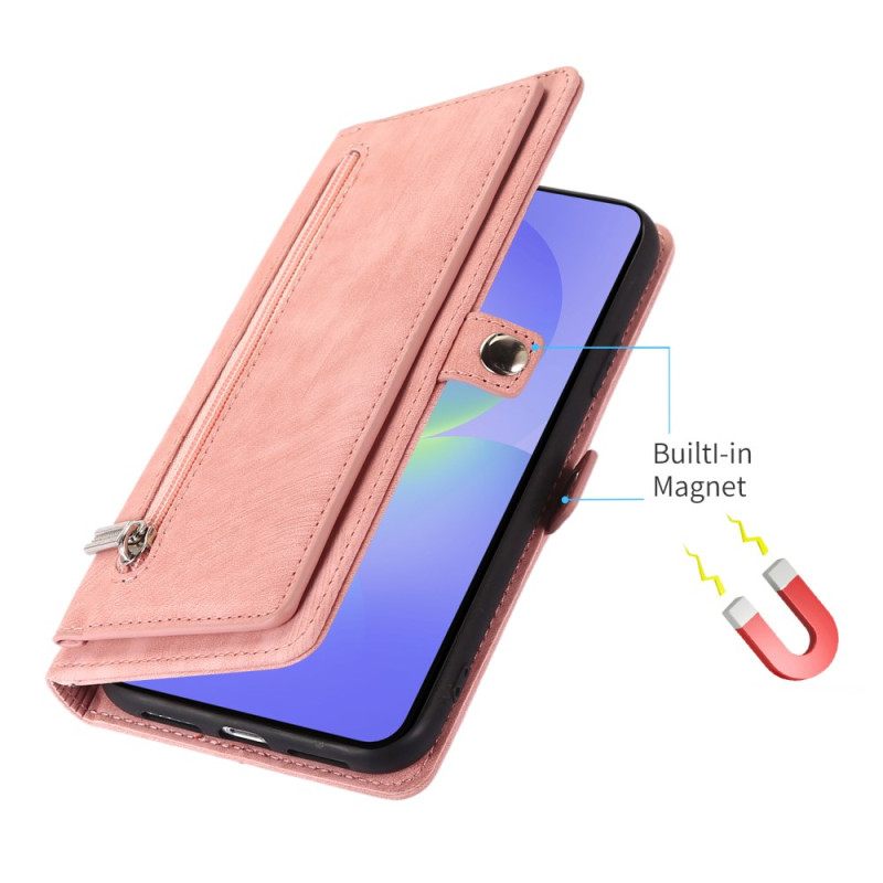 Leren Hoesje Google Pixel 10 / 10 Pro / 9 / Pro Effect Portemonnee Suède Bescherming Hoesje