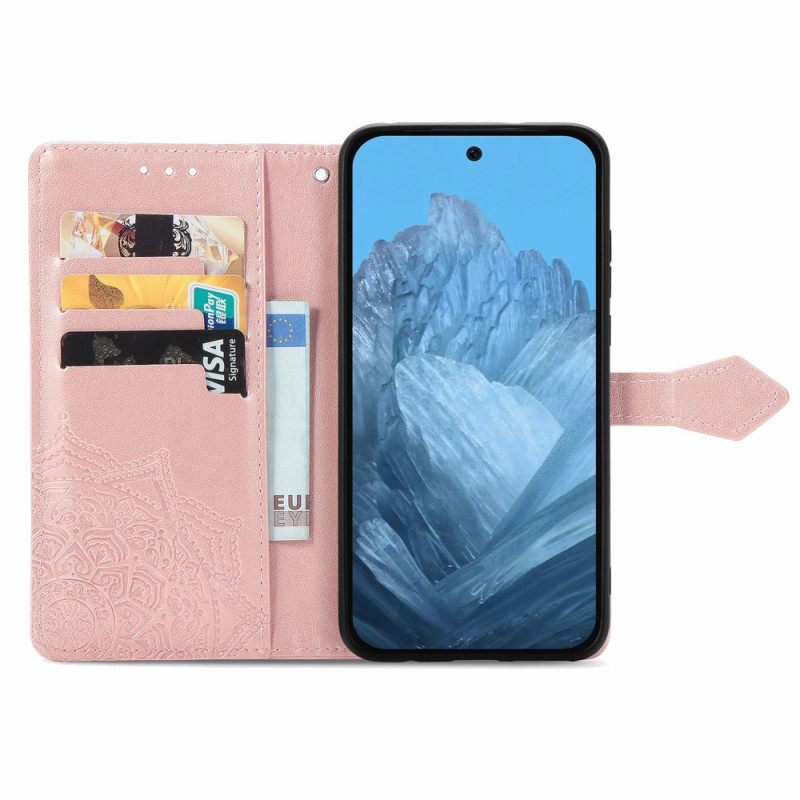 Leren Hoesje Google Pixel 10 / 10 Pro Barokke Mandala-band Bescherming Hoesje