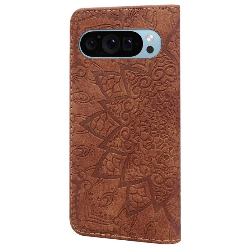 Leren Hoesje Google Pixel 10 / 10 Pro Bloemenprint