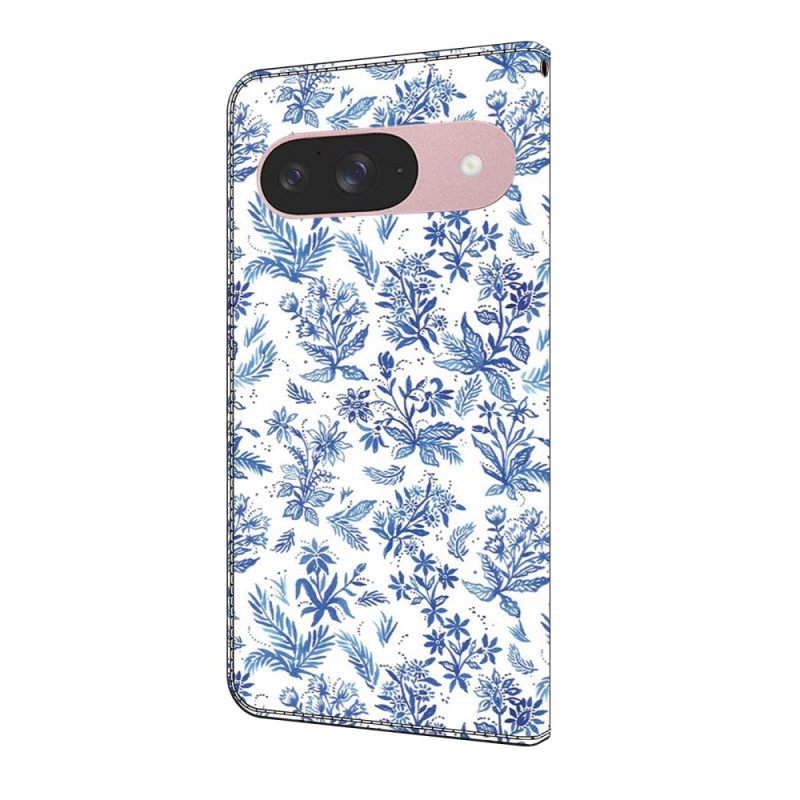 Leren Hoesje Google Pixel 10 / 10 Pro Bloemenvelden