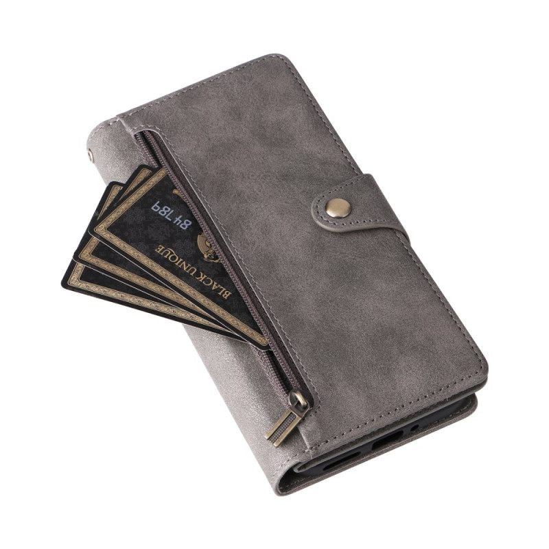 Leren Hoesje Google Pixel 10 / 10 Pro Portemonnee Met Suède-effect Bescherming Hoesje