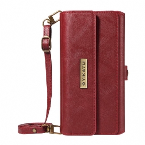 Leren Hoesje Voor Google Pixel 10 / 10 Pro Crossbody Portemonnee