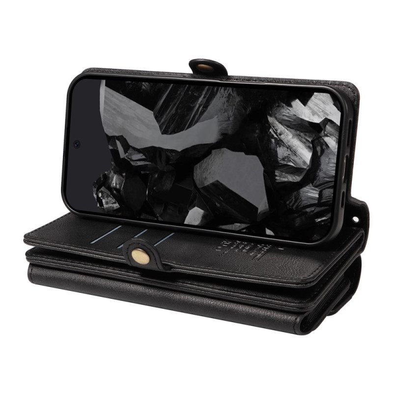 Leren Hoesje Voor Google Pixel 10 / 10 Pro Crossbody Portemonnee