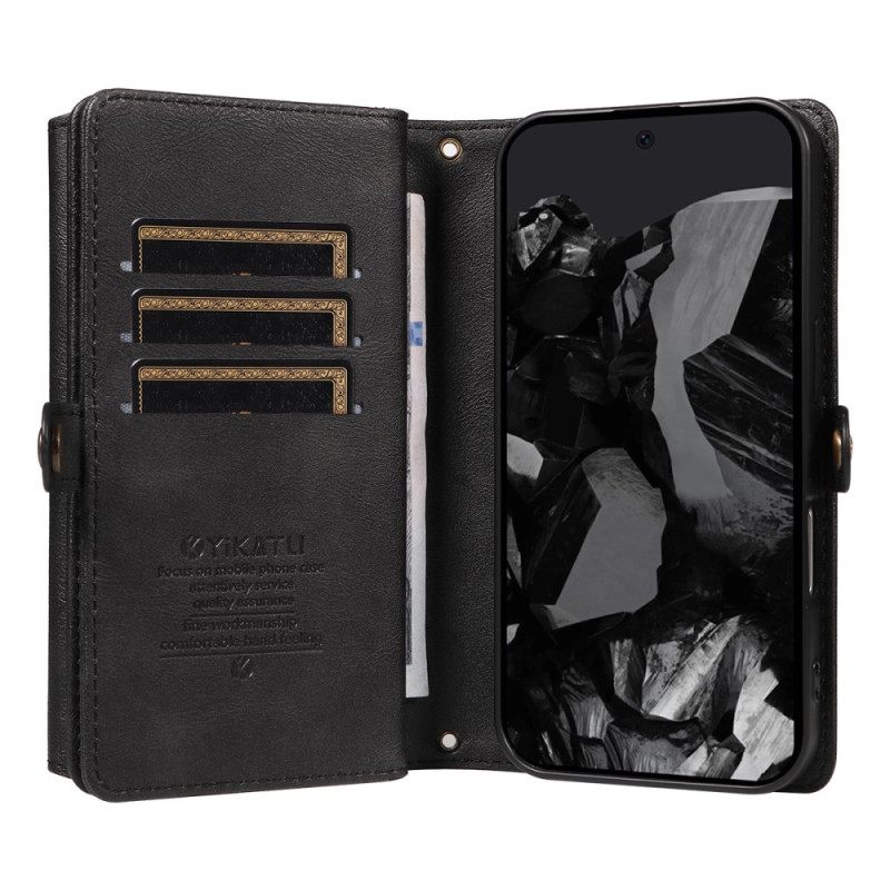 Leren Hoesje Voor Google Pixel 10 / 10 Pro Crossbody Portemonnee