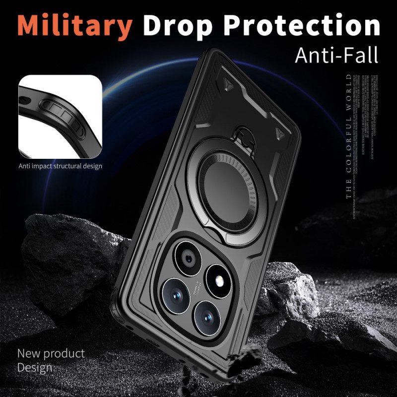 Cover Hoesje Xiaomi Redmi Note 14 Pro 5g Telefoonhoesje Draaibare Standaard En Magsafe-compatibiliteit