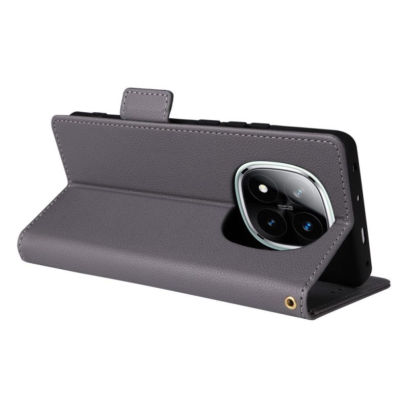 Flip Case Leren Xiaomi Redmi Note 14 Pro 5g Gestructureerd Bandoppervlak